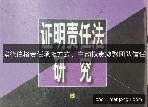 埃德伯格责任承担方式，主动揽责凝聚团队信任